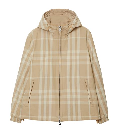 burberry nova check peplin jacket|Check Jacket in Sand .